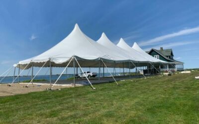 Block island wedding tent at The Sullivan House
